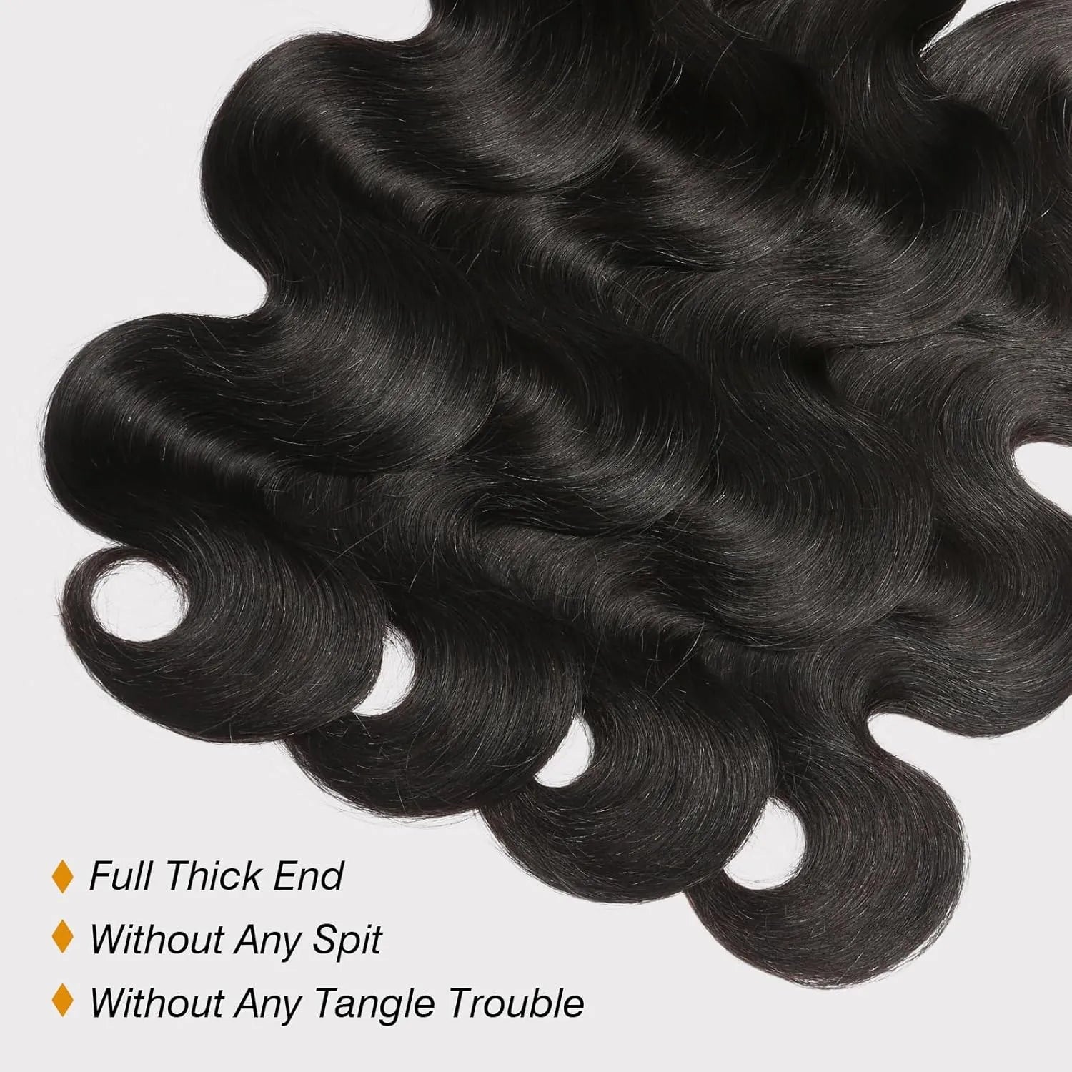 Human Hair Bundles Body Wave Bundles 10A Grade 100% Unprocessed Brazilian Virgin Hair 3 Bundles Deals Real Human Hair Extensions For Black Women Natural Black