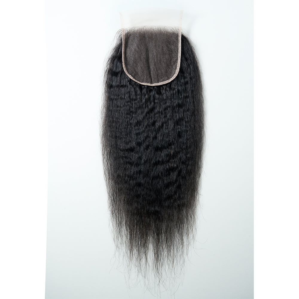 5*5 TRANSPARENT CLOSURE KINKY STRAIGHT