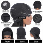 Headband Wig Human Hair Body Wave Wigs for Black Women Brazilian Virgin Hair Wear and Go Glueless Wig None Lace Front Wigs for Beginners 180% Density Natural Black Color