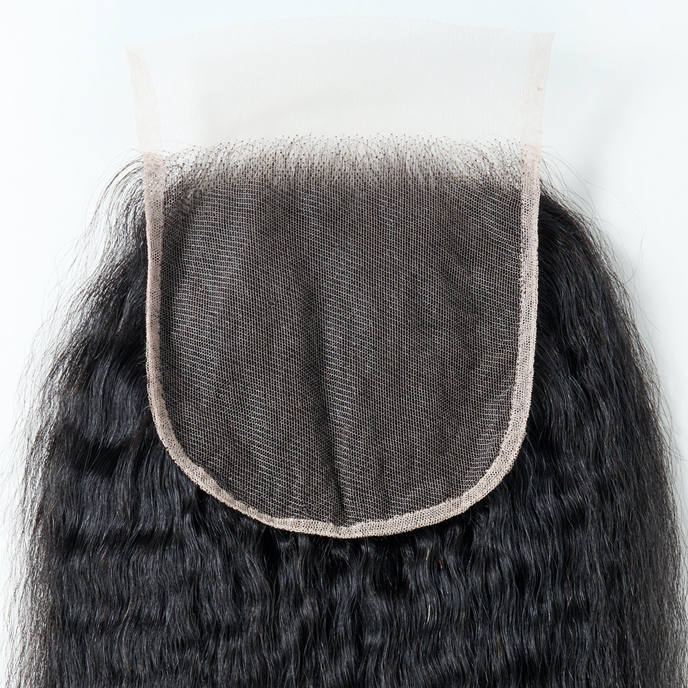 5*5 TRANSPARENT CLOSURE KINKY STRAIGHT