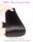 13A Raw Straight Bundles Human Hair Natural Black Hair Bundles 100% Raw Vietnamese Human Hair,Three Times the Lifespan