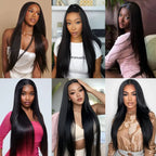 13A Human Hair Bundles Straight Human Hair Unprocessed Brazilian Hair 3 Bundles Quick Weave Natural Black
