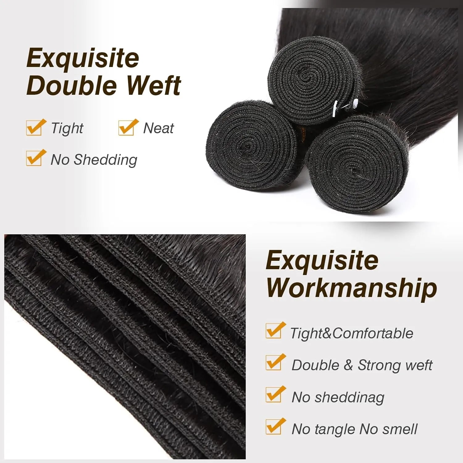 Human Hair Bundles Body Wave Bundles 10A Grade 100% Unprocessed Brazilian Virgin Hair 3 Bundles Deals Real Human Hair Extensions For Black Women Natural Black