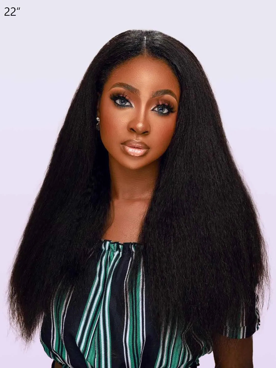 Kinky Straight U Part Human Hair Wig 12A Upgraded Glueless Full Head Clip in U Part Wigs for Women Natural Black brazilian hair