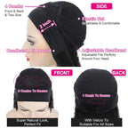 Kinky Curly Headband wigs Human Hair for Black Women No Glue 180 Density brazilian Scarf None Lace Front Wigs deep curly