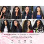 Deep Wave Bundles Human Hair 12A Curly Human Hair Bundles 100% Unprocessed Brazilian Water Wave 3 Wet and Wavy Bundles for Black Women
