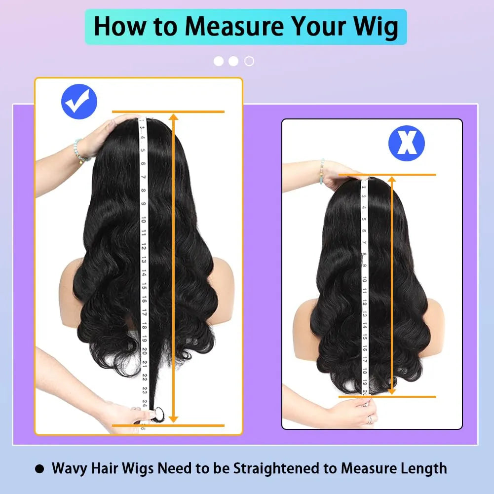 v part wig human hair body wave upgrade u part glueless wigs human hair pre plucked pre cut for black women 180% density 4x4x1 inch middle net clip in half wig natural black